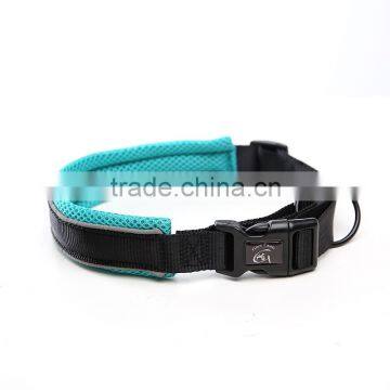 nylon padded pet wear collar