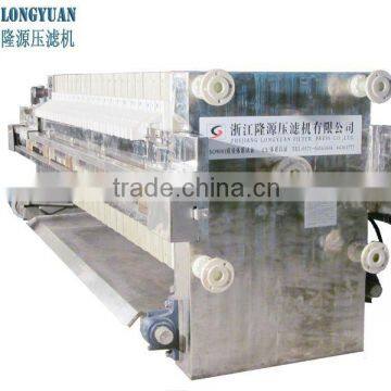Stainless Steel Oil Recycling Recessed Filter Press