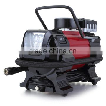 LED light Car air compressor, heavy duty air compressor, air pump, air inflator with repair tools