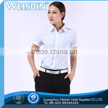 Guangzhou plus size womens casual office wear shirts pictures