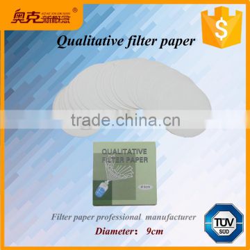 Alibaba gold supplier 9cm qualitative filter paper for lab