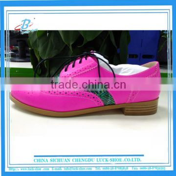 Fashion Lady's British style casual brogue shoes for girls cheap price