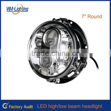 2016 new 7 inch 80w round jeep wrangler led headlight
