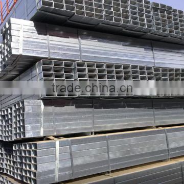 Normal SIze 80*80 70*50 Hot dipped galvanized steel pipe BS1387
