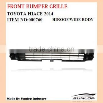Toyota hiace auto parts front bumper grill wide body for hiace commuter van bus KDH200 #000760