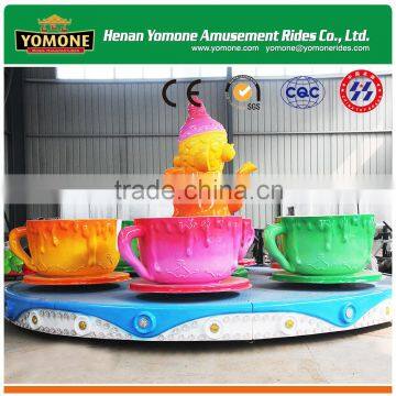 China supplier Family games amusement rides outdoor playground games tea cup rides for sale