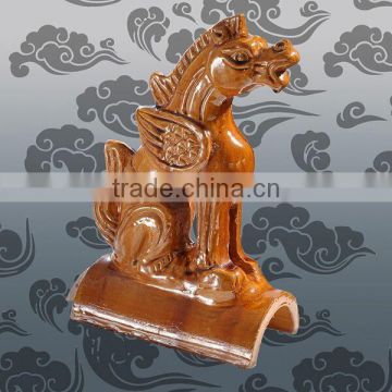 Chinese traditional roof tile decoration pottery animal -kylin, lion, dragon, phoenix