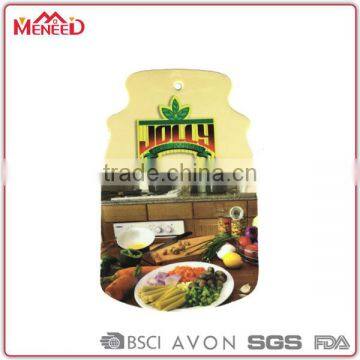 Germany market LFGB standard food grade custom fun printing melamine can shape cutting board