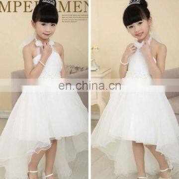 White colour Halter Style Party Dress