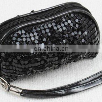 fashion black cosmetic bag