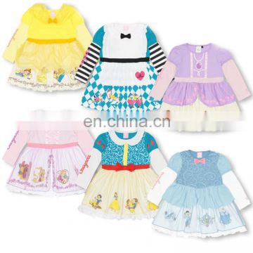 2018 new cute children's wear long princess girl's dress spring autumn