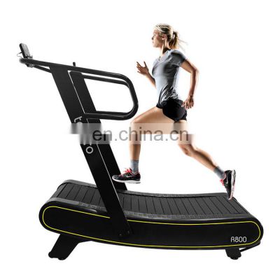 High quality Curved treadmill & air runner running machine with best selling gym and home use equipment with patent owned slat