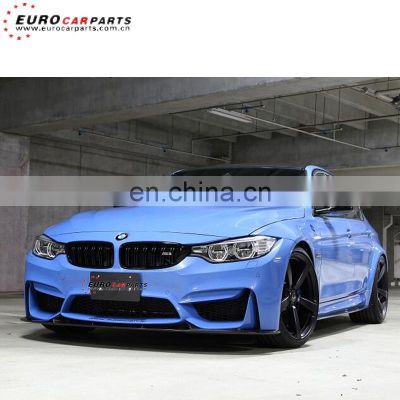 for F80 M3 / F82 M4 carbon fiber parts fit for F80 M3 / F82 M4 all year to 3D style carbon fiber front lip+diffuser for M3 M4