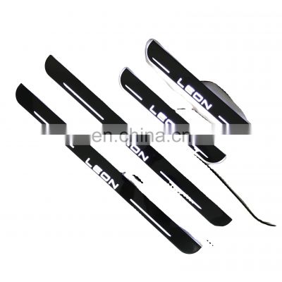 Led Door Sill Plate Strip for seat leon dynamic sequential style step light door decoration step