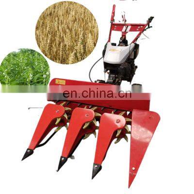 Farm use walking tractor and hand harvester reaper mini rice paddy cutting machine from China