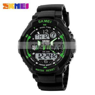 SKMEI 0931 Fashion Digital Wrist Watch 5ATM Waterproof Japan Movement Watch Stainless Steel Back