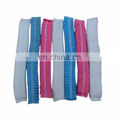 High quality PP non woven bouffant surgical blue hair covers hat disposable hair cap worker hat