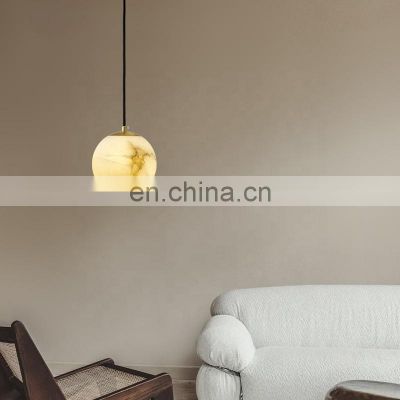 Modern Simple LED Chandeliers Pendant Lights Creative Dining Room Living Room Alabaster Chandelier