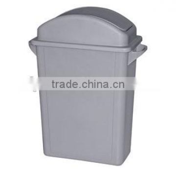 65L plastic trash can with lid indoor waste bin slim jim bin