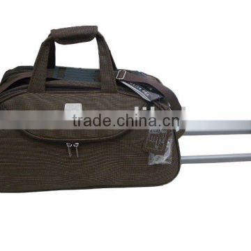 eva/polyester duffle trolley luggage