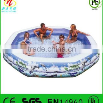 Large inflatable round swimming pool toy summer fun for kids