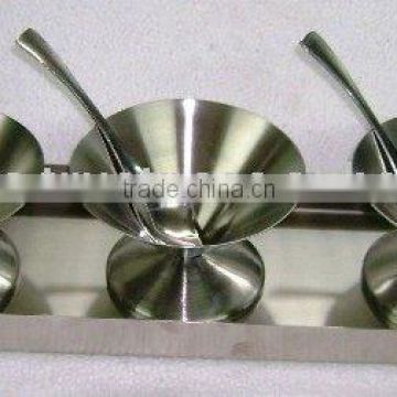 Stainless Steel Ice Cream Cup Set