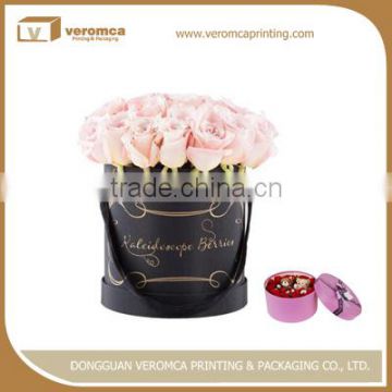 Veromca printing rose packaging boxes
fancy hard cardboard hat box for flowers