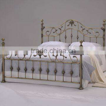 Luxury palace iron bed for bedroom furniture