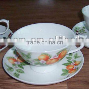 vintage tea set with saucer, grace tea set