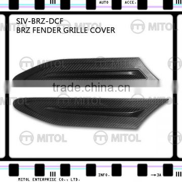 Side Vents Fender Grille Cover For SUBARU BRZ Carbon Fiber