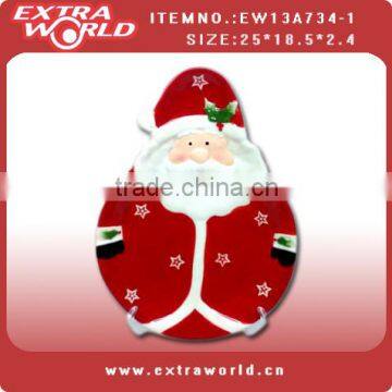 Christmas ceramic dip tray santa design