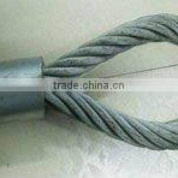 PVC Coated Soft Steel Wire Rope Sling Plastic Coated Galvanized Steel Wire Rope Sling