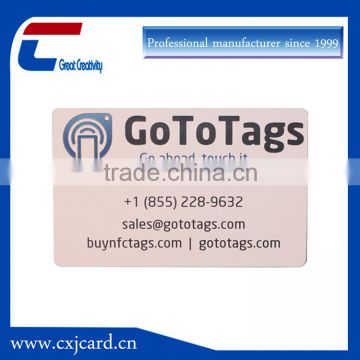 Mobile use ISO14443A encoding Ntag213 smart card nfc business card
