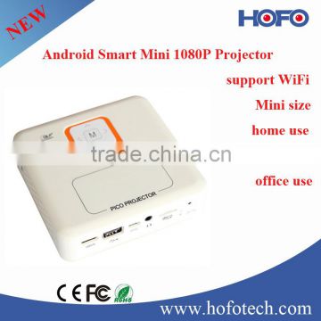 2015 new product 1080P Android Smart Mini projector, Handheld Pico led projector support wifi