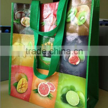 2015 hot sale pp woven bag customized grocery bags
