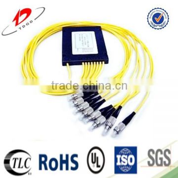 1*8 PLC Splitter with ABS box package with FC connector