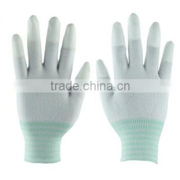 High quality anti-static carbon fiber PU coated gloves