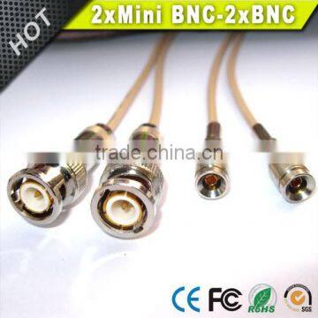 Vision 10FT dual Mini BNC to dual BNC Cable