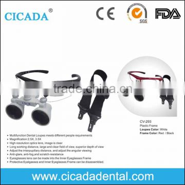 CICADA 2.5x 3.5x adjustable interpupillary display dental loupes