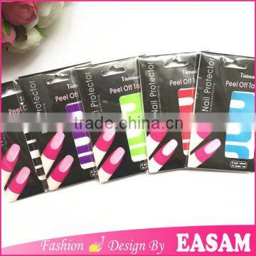 Tiebeauty nail peel off tape,mini package nail protector sticker with 5 colors