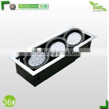china best quality3*12w led grille lamp