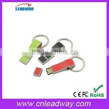 2015 new keychain leather cheap 1gb usb pen drive
