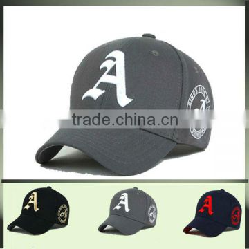 custom 3D A embroidered baseball cap/hats wl-0236
