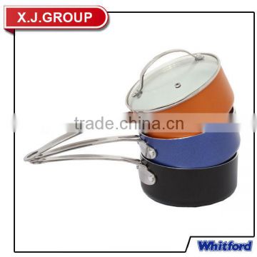 Aluminium white Ceramic coating Nonstick saucepan XJ-12604