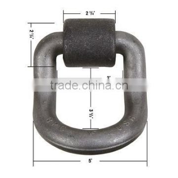 Welded Lifting Curved D Ring with Strap
