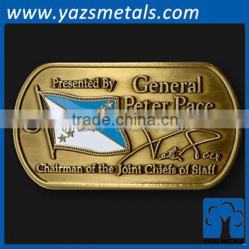 Custom high relief metal dog tags for men