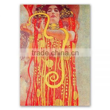 Gustav Klimt reproduction oil painting of detail showing Hygieia