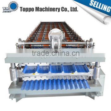 Great material building material metal roof tile double layer roll forming machine