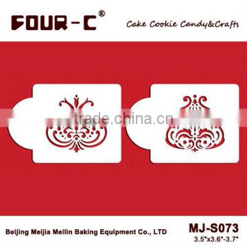 Manali cake side pattern,cup cake topper stencils,high quality coffee stencils