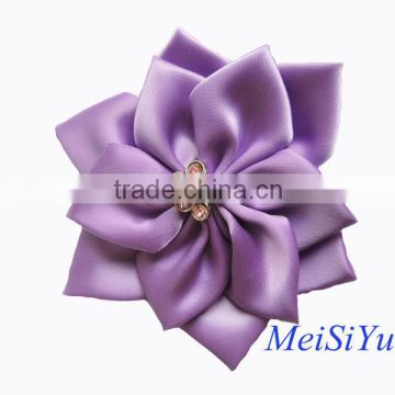 High Quality Ribbon Flowers for Garment Decoration with Safety Pin
